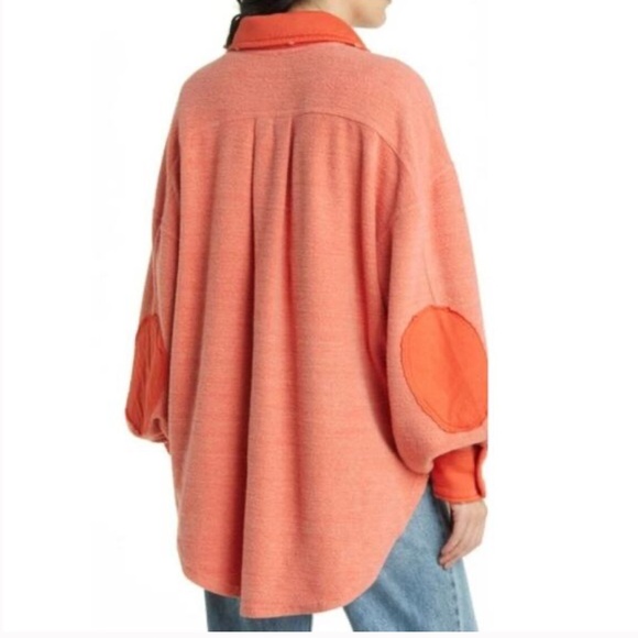 Free People We the Free Ruby Fleece Shirt Jacket W2126 Sz Large - Picture 3 of 11
